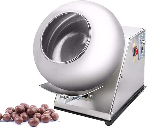 280W Electric Sugar Coating Machine, Chocolate Candy Ball Peanut Nut Polishing Machine, Coating Drying Machine for Pharmaceutical and Food Industries,110V