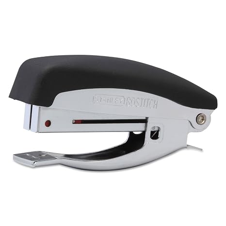 Bostitch Office Deluxe 20 Sheet Hand-Held Stapler with Anchor Hole, Chrome/Black (42100)
