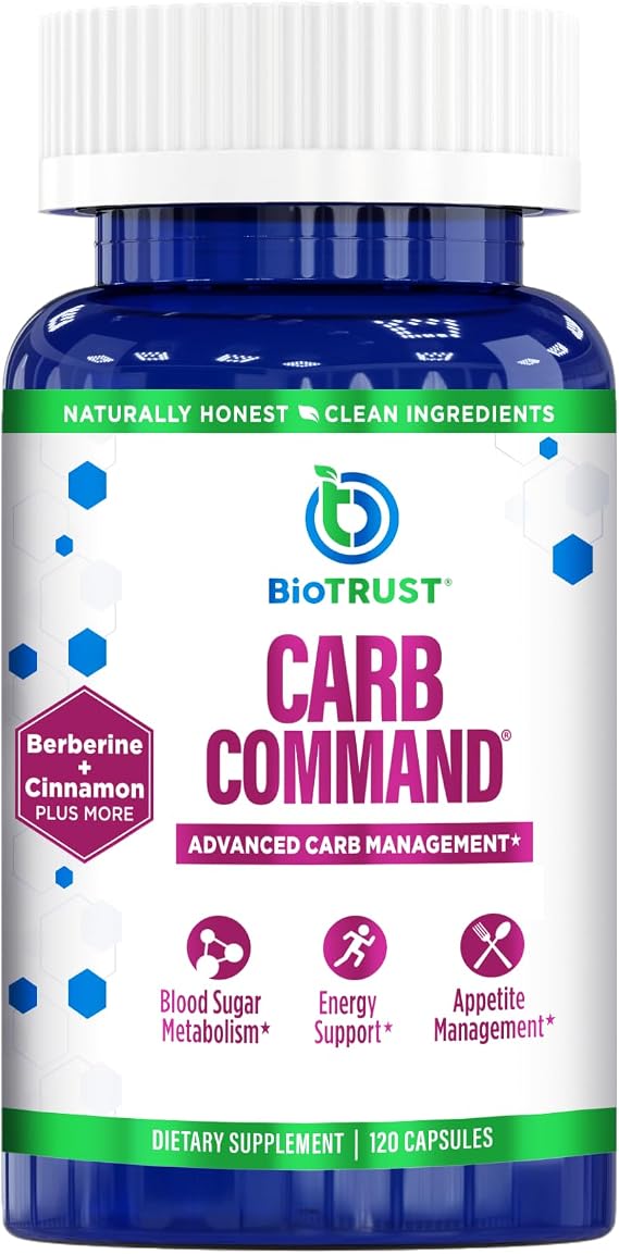 BioTrust Carb Command Supplement - Keto & Low Carb Support, 120 Capsules | Supports ketosis, carb metabolism & appetite management for keto and low-carb lifestyles