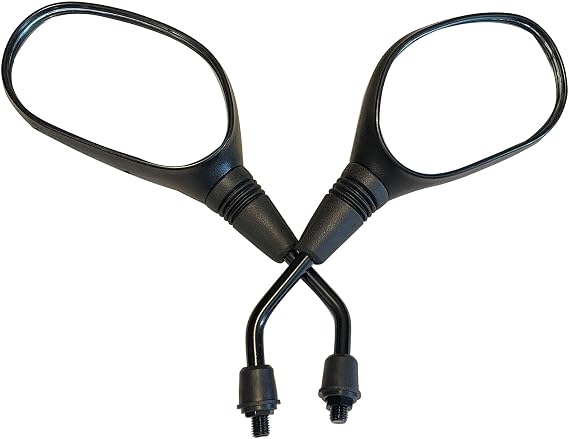 Black Rear View Mirrors Compatible for 2017 Yamaha Cygnus ZR