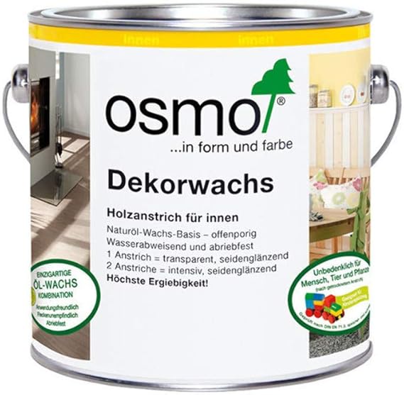 Osmo Wood Wax Finish 3119 Silk Grey 0.75 Liter