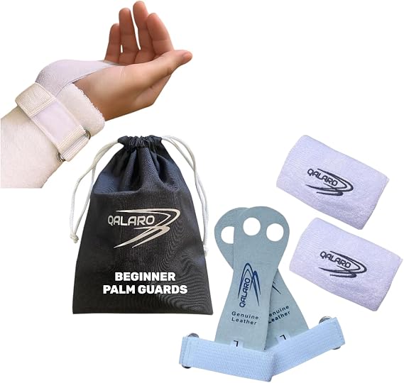 Hand Grips for Gymnastics | Bar Grips | Gymnastics Palm Guards with 4" Wristbands & Bag| Youth Bar Grips