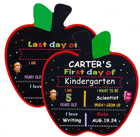 WhatSign First Day of School Sign DoubleSided Sign for Back to School