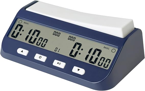 Digital Chess Clock Timer | 5-in-1 Multifunction Portable Competition Specific Chess Clock Board Game Timer with Bonus & Delay Count down/up ON/OFF Alarm