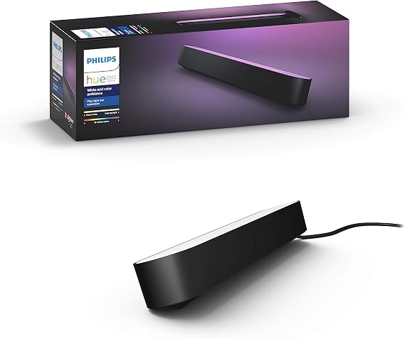 Philips Hue Play Smart LED Light Bar, Base Unit, 2-Pack, Black [Energy Class F]