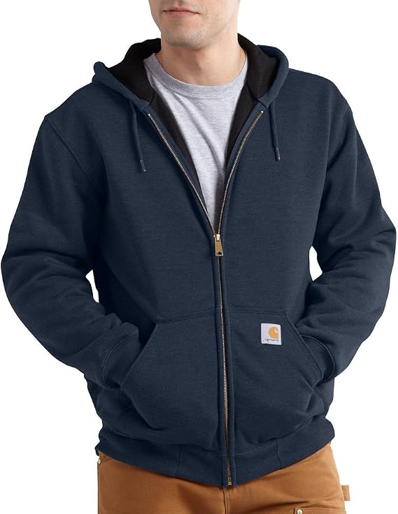 Carhartt Men's Rain Defender Rutland Hooded Zip Front Sweatshirt