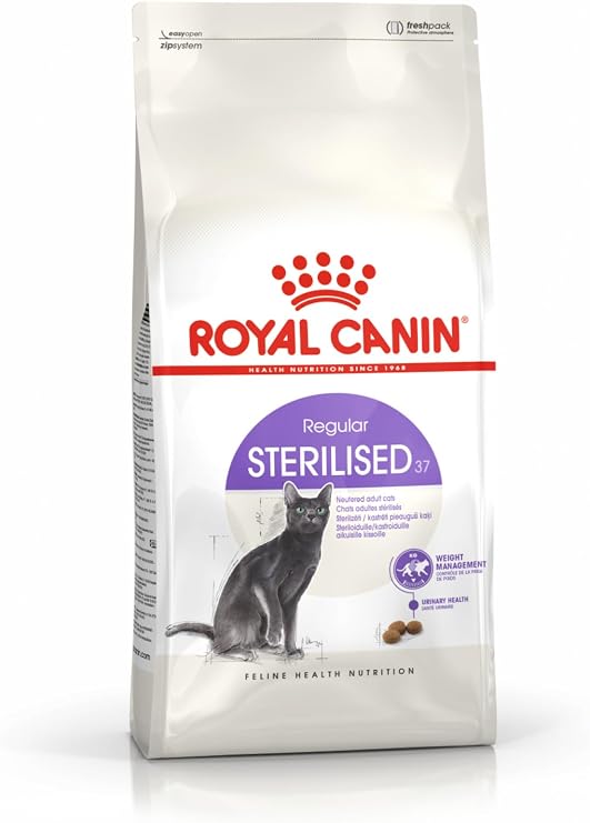 Royal Canin Sterilised 37 Kedi Maması, 15 Kg Renksiz [Enerji Sınıfı A+]