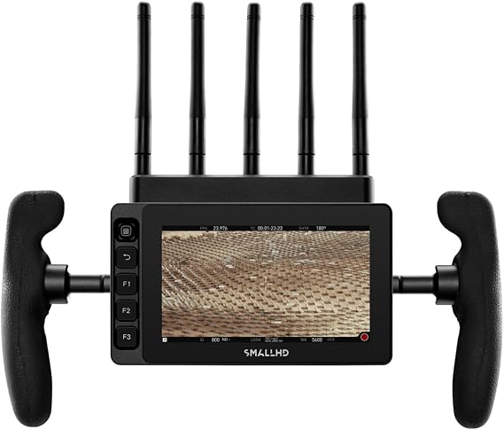 SMALLHD Ultra 5 Camera Monitor with 5-Inch 1920 x 1080 Touchscreen Display, and Built-in Teradek Bolt 6 750 Receiver Monitor Module for Zero-Delay Wireless Control (V-Mount)