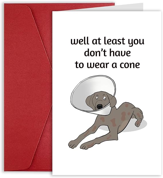 Funny Get Well Soon Card, Humor Speedy Surgery Recovery Card for Friends Patient, Get Well Gift Fell Better Card for Women Men, Encouragement Card Gift, Sympathy Card for Him Her