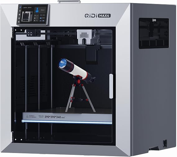 QIDI Max4 3D Printer, 390390340mm Large Build Volume, 65C Heated Chamber