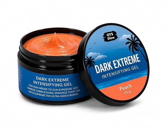 Tanning Gel, New Dark Extreme Intensifying Tanning Accelerator Sunbed Cream Self Tan Body Care Lotion(Peach Flavor)