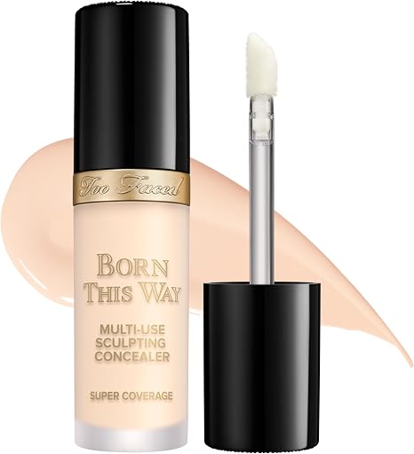 Too Faced Born This Way Super Coverage Multi-Use Concealer | Full Coverage, Oil Free, Long Lasting + Hydrating,13.5ml