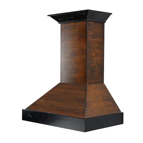 ZLINE 30 in. 400 CFM Designer Series Wooden Wall Mount Range Hood (KBAR-30)
