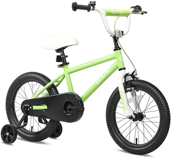 Glerc NuNu 12 14 16 Inch Kids Bike BMX Style for 2-8 Years Old Boys Girls, Toddler Bicycles with Training Wheels & Coaster Brake, Multiple Colors | Toddler Bicycles