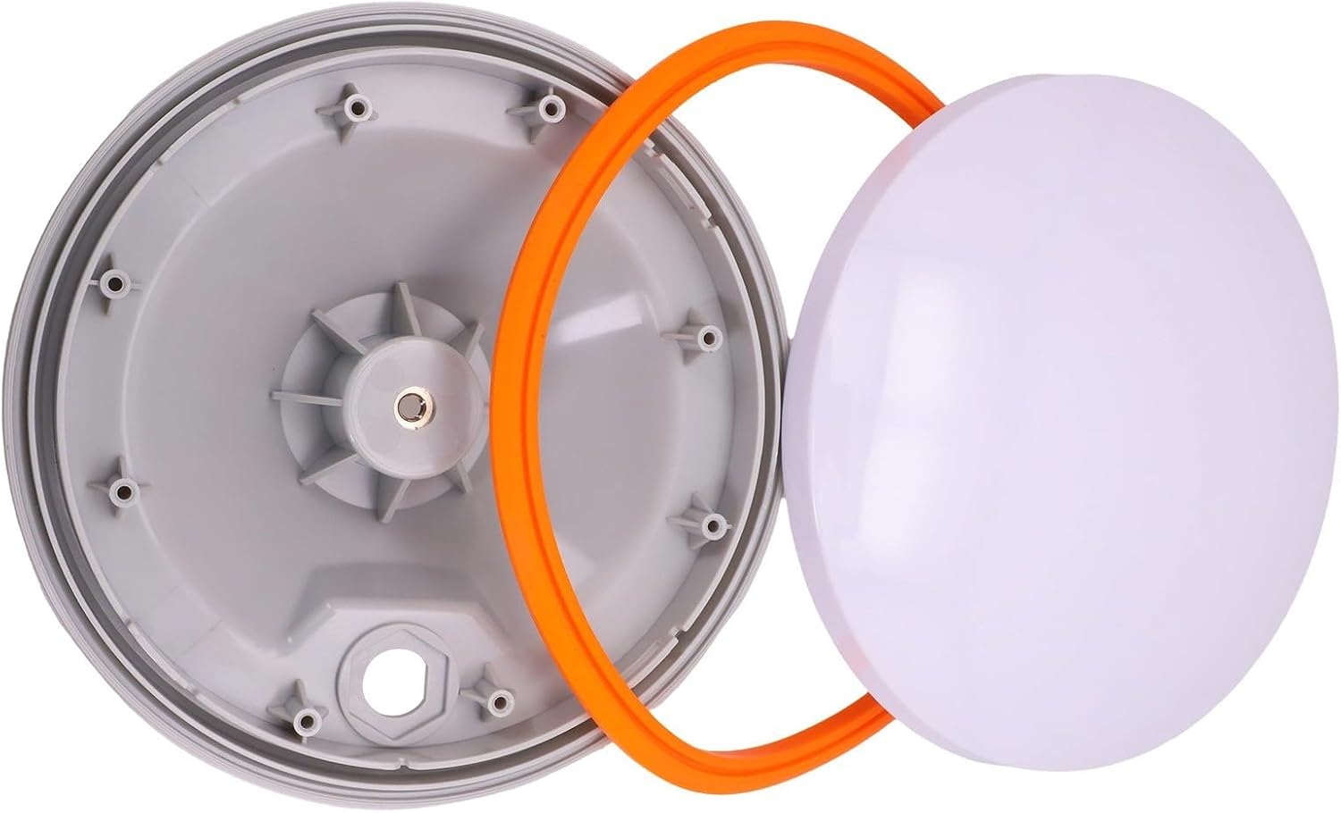 GNSS Antenna Shell ABS IP67 Weatherproof High Low Temp Resistant Full Band GPS GLONASS BDS S-Band Housing for Surveying Mapping Agriculture(Orange)