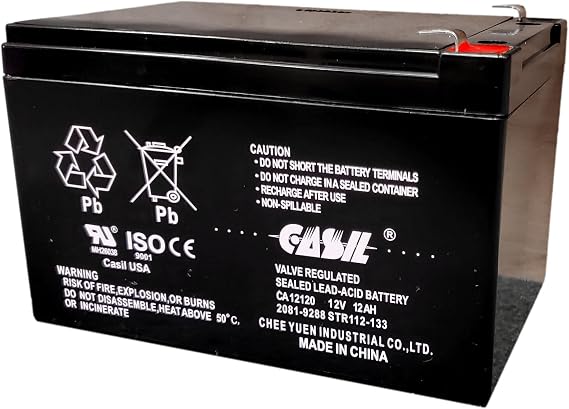Casil 12 Volt 12 Amp Security Alarm Battery