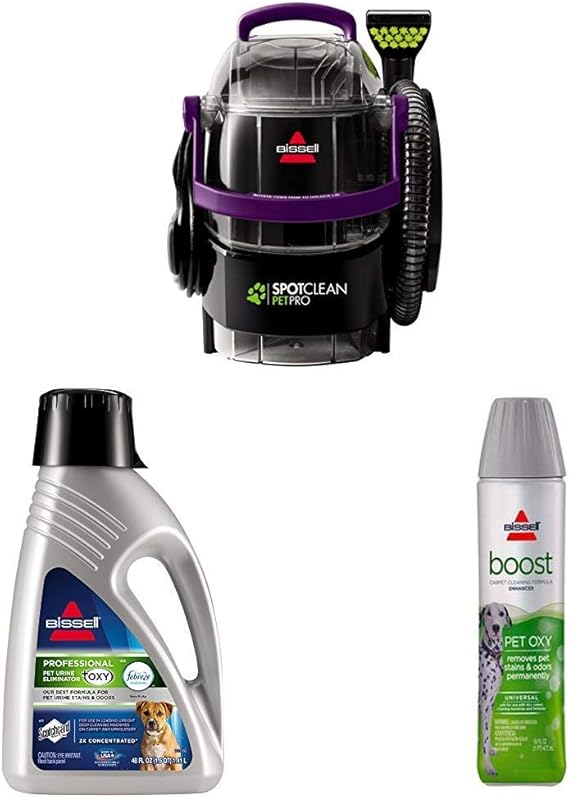 Bissell SpotClean Pet Pro + Pro Pet Formula + Pet Oxy Boost
