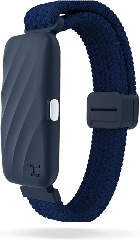 Homedics WakeBand Vibrating Alarm Wristband - Clock Alternative, Blue