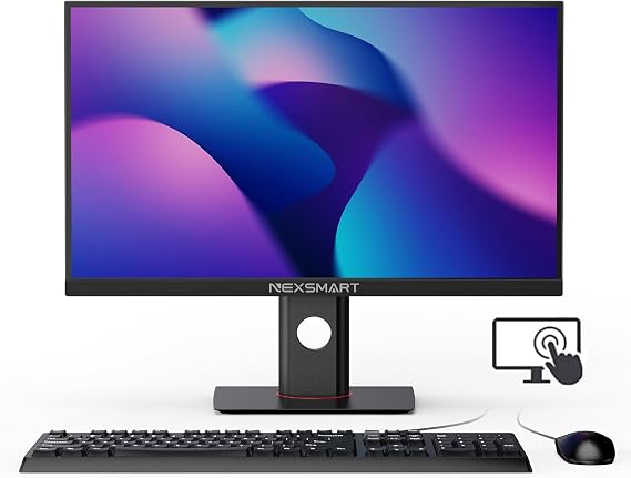 All-in-one PC desktop computer Touch screen 8GB DDR3 512GB SSD Core i7 PC support WIFI 23.8 inch 1920x1080 FHD height free adjustment Support Dual Band Wi-Fi,Bluetooth 4.2,black