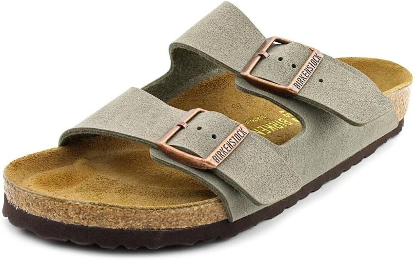 Birkenstock Unisex Arizona Sandal,Stone Birkibuc,44 M EU
