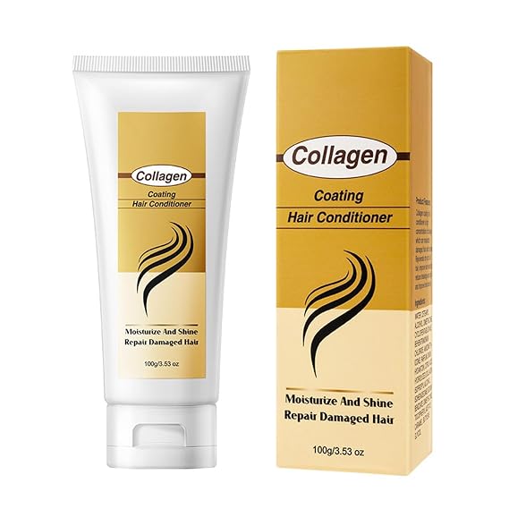Hair Mask - Collagen Hair Deep Conditioning Mask, Deep Conditioning Treatment for Damaged Hairs, Intense Hydration & Repair, Nourishing Care for Soft, Smooth & Healthy Hairs 3.53 oz