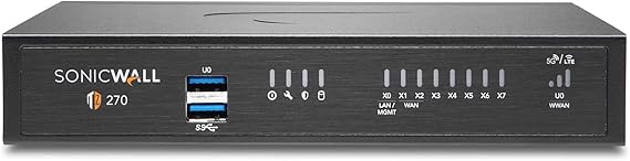SonicWall TZ270 SecureUpgradePlus | 3YR ThreatEdition | TZ270 Gen7 Firewall with 3 Year Threat Protection Service Suite | Compact SMB Appliance with Threat Protection and SD-WAN (02-SSC-7311)