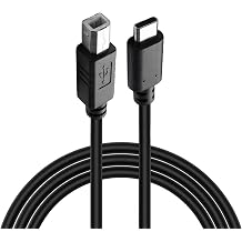Type-C to USB-B Yazıcı Tarayıcı Printer Kablosu (3 METRE) - PC ve Laptop ile Yazıcı Ara Bağlantı Data Kablosu - USB 2.0 Hızlı ve Stabil Yazdırma - Kolay Kullanım - USB-C Printer Kablosu