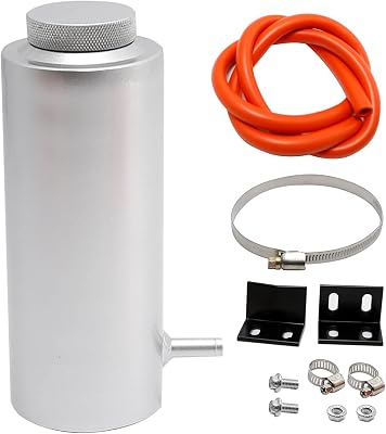 Universal Car Radiator Coolant Overflow Tank 800ml Overflow Bottle Oil Catch Tank Cooling Catch BottleBlack Sliver