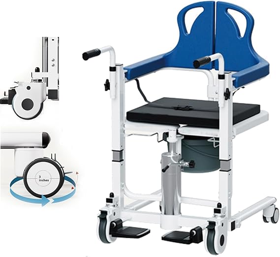 Patient Lift for Home Hydraulic Patient Lift Transfer Chair Hydraulic Patient Lift Nursing Chair Rolling Shower Chair with Wheels
