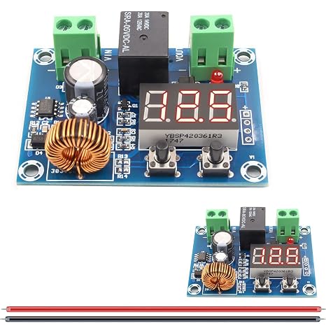 2PCS Battery Low Voltage Disconnect Module Digital Low Voltage Protector with Digital Display DC 12V-36V Over-Discharge Protection Module, for Lead Acid Lithium Battery