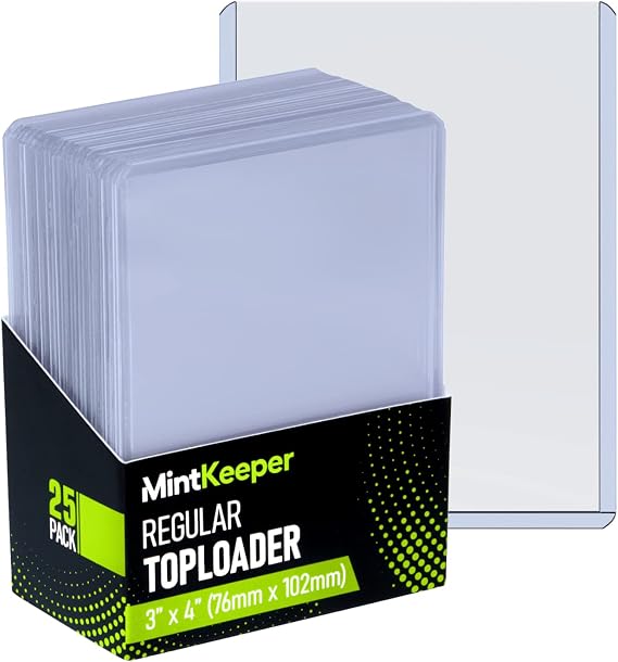 Top loaders Clear Hard Card 35pt Sleeves Compatible with Pokemon, Sports and MTG Toploaders (25 Pack)