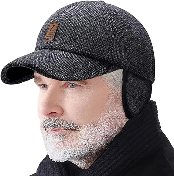 Winter for Men Outdoor Hat, Warm Sport Golf Baseball Cap Dad Caps