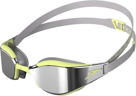 Speedo Fastskin Hyper Elite aynalı gözlük - gri/yeşil/krom - yetişkin