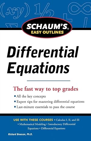 Schaum's Easy Outline of Differential Equations, Revised Edition