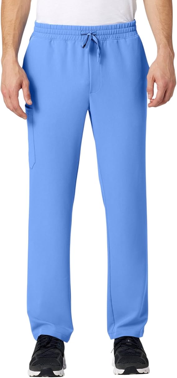 JAANUU Rhodes Men's Scrub Pants, 7-Pocket Straight Leg UltaLAST Stretch | 4-Way Stretch, Waistband, Straight Leg Scrub Pants, 7-Pocket Wrinkle and Fade Resistant Medical Uniform Scrub Pants for Men