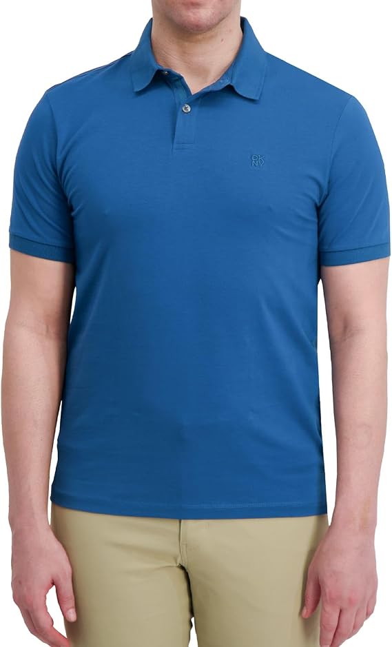 DKNY Soft Cotton Polo Shirts for Men - Modern Fit, Quick Dry, Casual Mens Polo Shirts Short Sleeve