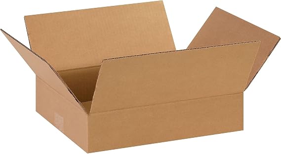 Flat Corr.Bxs,14x11x3,Kraft,25/BDL