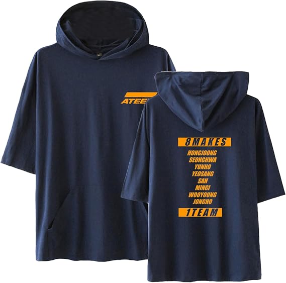 Xkpopfans New Album Treasure Hoodie T-Shirt Hong-Joong Seong-HWA Yun-H Hooded Shirt