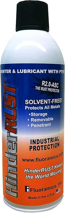 Fluoramics' HinderRUST R2.0 The Rust Protector (11.5 wt. oz. Aerosol Can)