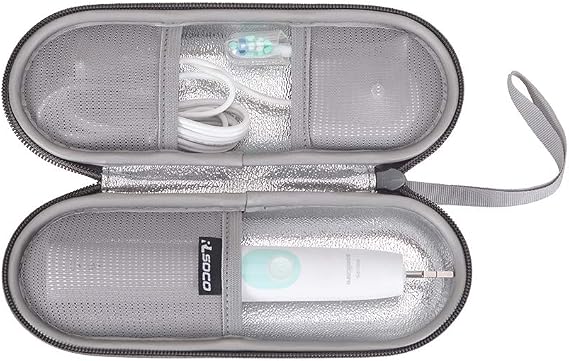 RLSOCO Case for Philips Sonicare ProtectiveClean 4100/5100/6100/1100/6500/7500 Electric Toothbrush & Works With Oral-B Pro 1000 / Pro-Health/Pro 5000 / Pro 3000 / Pro 1500 Electric Toothbrush