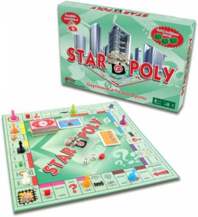 Emlak Ticaret Oyunu Monopoly Monopoli Metropol Poly-