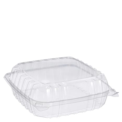 Dart C95PST1 OPS Lg Clear Hinged Container, 8.9 X 9.4 in (Case of 200)