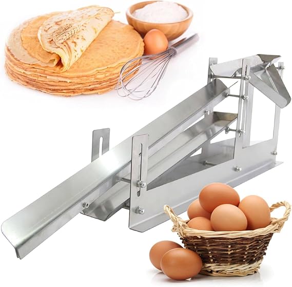 Professional Egg Yolk Separator - Premium 2mm Thickness 304 Stainless Steel Egg Liquid Filter Machine for Home Use,500-800 Eggs/Hour,Adjustable Height