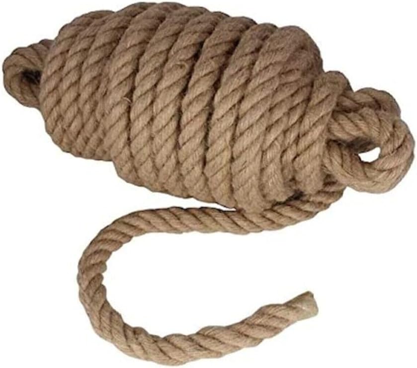 Flea Market 8 Mm 30 Metre Jüt Halat Ip Dekoratif Hasır Ip Kendir
