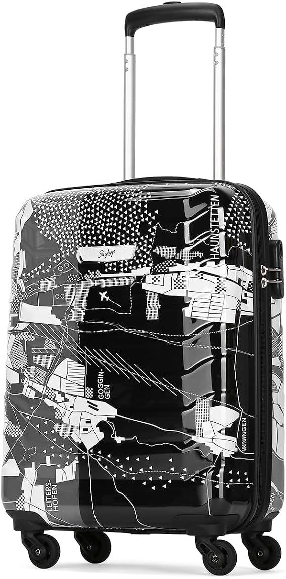 Skybags Trooper, Black & White, Cabin | 55 cm | Small, Luggage
