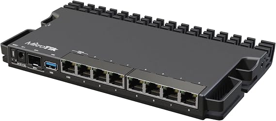 MikroTik RB5009UG+S+in Router 1G and 2.5G Ethernet and a 10G SFP+ cage USB 3.0
