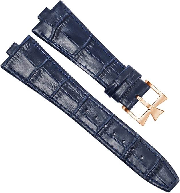 Genuine Leather Watchband For Vacheron Constantin OVERSEAS Series 4500V 5500V P47040 Stainless Steel Buckle Men Watch Strap 25 * 8mm