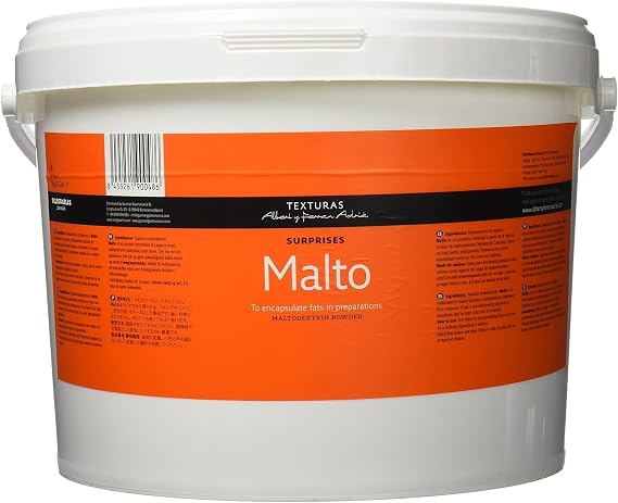TEXTURAS | Malto | Tapioca Cornstarch | Maltodextrin Powder | Encapsulate Fats in Preparations | Surprises | by Albert y Ferran Adria | 1000 gr (35.2 oz)