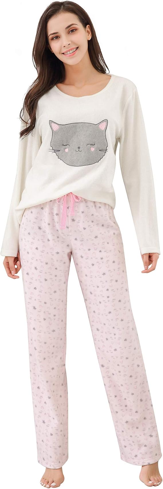 Richie House Women's Soft and Warm Fleece Two-Piece Set Size S-XL RHW2773