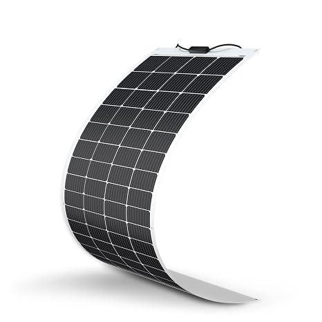 Renogy 200 W 12 V Solar Panel Flexible Monocrystalline Solar Module Silicon Solar Cell Photovoltaic Off Grid for 12 V Batteries Motorhome Camping Caravan Boats